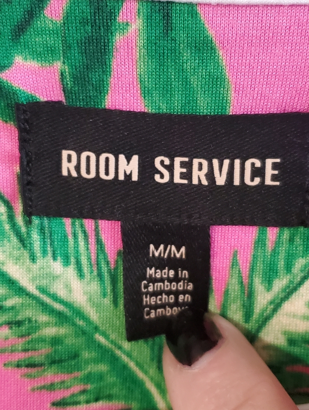 Room Service Med 2 Piece Pj Set Tropical Lightweight - Picture 3 of 11